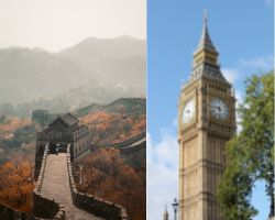 Kiinan muuri ja Big Ben