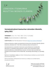 Vertaistukiryhmä itsemurhan tehneiden läheisille syksy 2022 -esite
